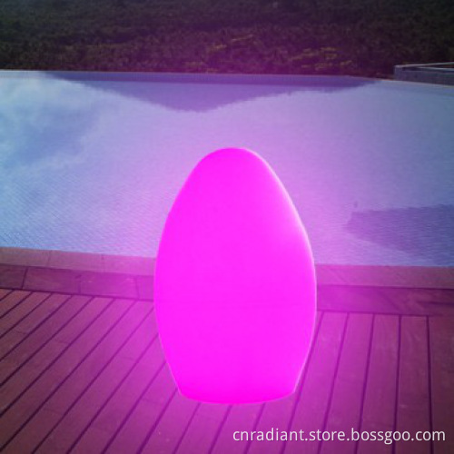 Egg-shaped LED Furniture with rechargeable multi-color function